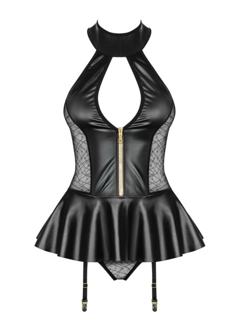Gorset ze spódniczką figi komplet obsessive l/xl