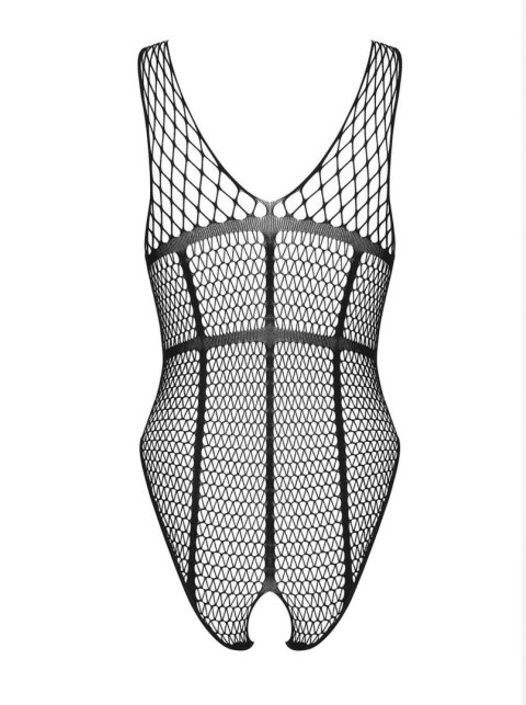 Body siateczkowe Obsessive odsłonięty krok S/M/L czarne premium PL
