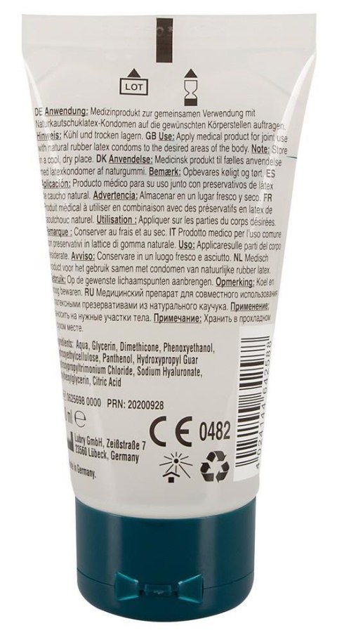 Żel Analny Just Glide Premium 50 ml Nawilżający z Pantenolem