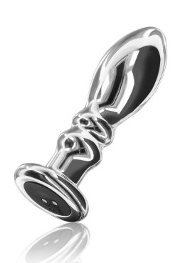 Buttplug Vibr. Ribbed Medium Silver