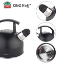 CZAJNIK 1,5L Z GWIZDKIEM KINGHOFF KH-1897 CZARNY MAT