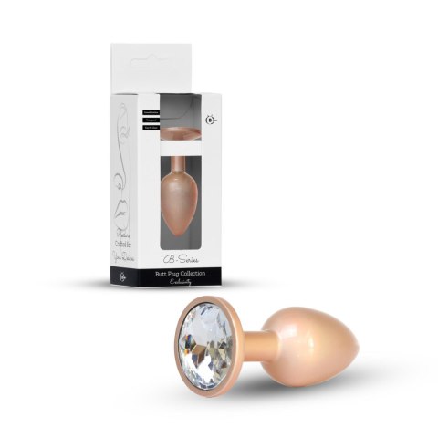 Plug-Jewellery Pearl Gold PLUG- Clear S