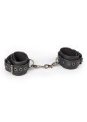 Kajdanki BDSM na ręce z łańcuszkiem regulowane skóra miękkie