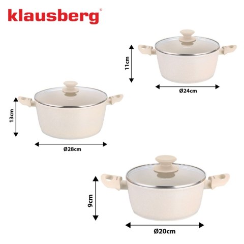 ZESTAW 6 ELEM. GARNKÓW MARMURKOWYCH KLAUSBERG KB-7961