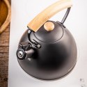 CZAJNIK 2,5L Z GWIZDKIEM KINGHOFF KH-1999 CZARNY MAT