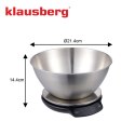 ELEKTRONICZNA WAGA KUCHENNA 5kg/1.8l KLAUSBERG KB-7939 Bluetooth