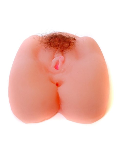 Wibrujący masturbator sztuczna pochwa 2 dziury