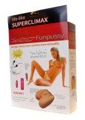 Wibrujący masturbator sztuczna pochwa 2 dziury