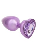 Diamond Heart Plug Small Purple