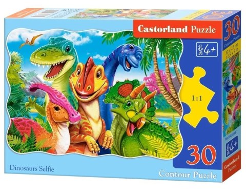 PUZZLE 30 EL. DINOSAURS SELFIE