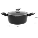 Zestaw garnków granitowych Klausberg KB-7322 15 el. indukcja marmur
