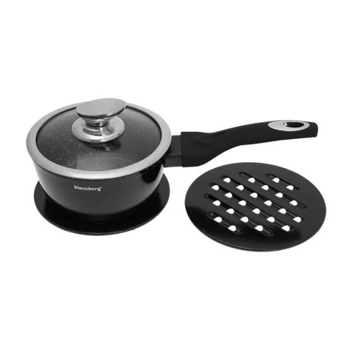 Zestaw garnków granitowych Klausberg KB-7322 15 el. indukcja marmur