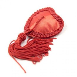 Nakładki Na Biust Heart Nipples Tassels Czerwone Samoprzylepne