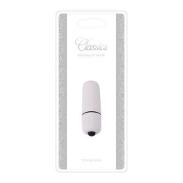 Wibrator Mini Vibratore Bullet Classics White ABS Wodoodporny 5,5 cm