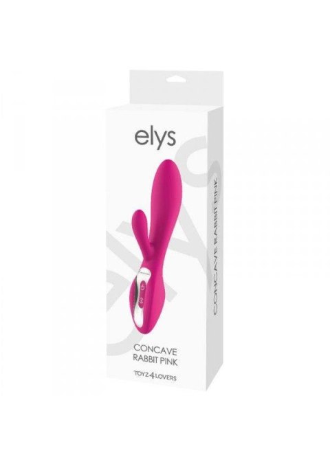 Wibrator Toyz4Lovers ELYS Concave Rabbit Pink 9 Poziomów USB