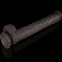 14.5'' Dual Layered Bendable Silicone Cock XXL(Black)