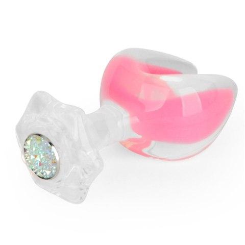 Gemoria Silicone Butt Plug - Dual Crescent (Glow-In-The-Dark)