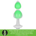 Gemoria Silicone Butt Plug (Glow-In-The-Dark) - green