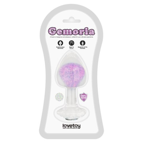 Gemoria Silicone Butt Plug - purple
