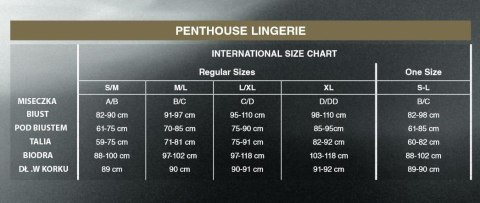 Babydoll Penthouse After Sunset Blue L/XL Seksowna Bielizna Nocna
