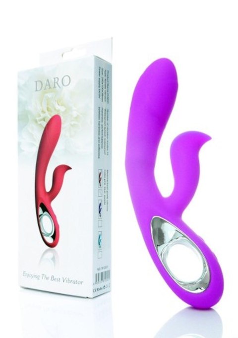 Wibrator Daro USB Fioletowy 12 Funkcji Silikon Medyczny Wodoodporny