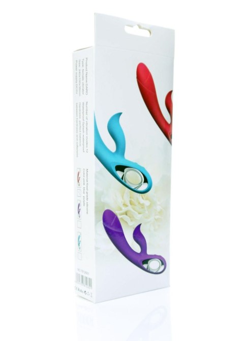 Wibrator Daro USB Fioletowy 12 Funkcji Silikon Medyczny Wodoodporny