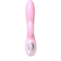 Wibrator Joker Heating Double Silikonowy 10 Funkcji Wodoodporny Różowy