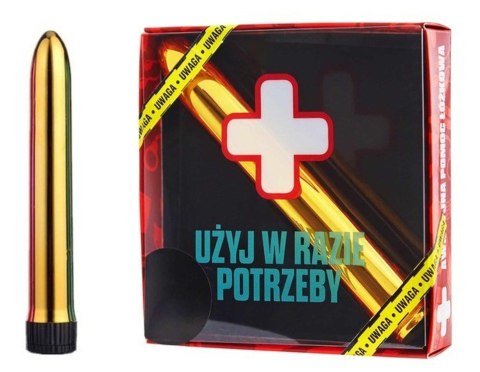 Wibrator Awaryjny Złoty Mały Elegancki Gadżet Prezent Dla Kobiet