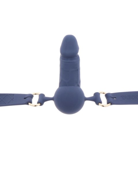 Silicone Penis Ball Gag Blue