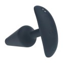 Classic Vibrating Silicone Anal Plug - S - Black