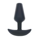 Classic Vibrating Silicone Anal Plug - S - Black