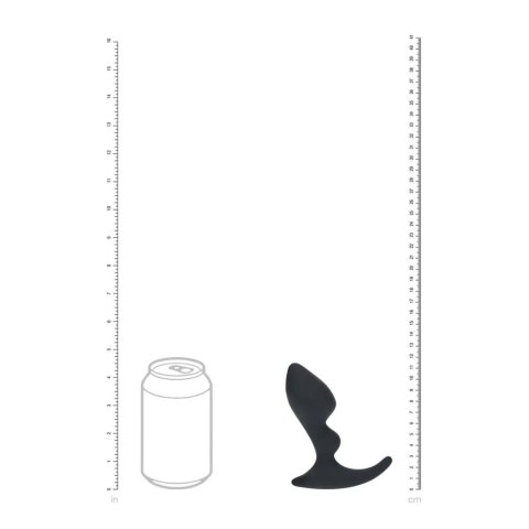 Double Ripple Silicone Prostate Massager - Black