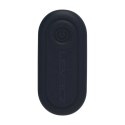 Dual Vibrating Remote Rotating Beads Silicone Prostate Stimulator with Cock and Ball Ring - Black