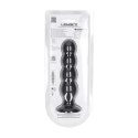 Quad Rattle Liquid Silicone Anal Plug - XL - Black