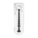Ribbed Silicone Flared Anal Probe - Black