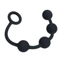 Round Silicone Anal Balls - S - 20mm - Black