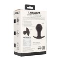 Single Bulb Vibrating Silicone Anal Plug - Black