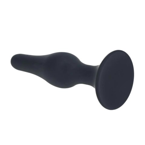 Slim Silicone Anal Plug - L - Black