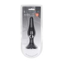 Slim Silicone Anal Plug - XL - Black