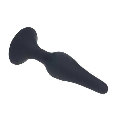 Slim Silicone Anal Plug - S - Black
