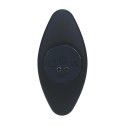 Tri Bulb Vibrating Silicone Anal Plug - Black