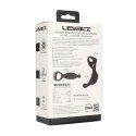 Vibrating Silicone Prostate Stimulator with Tri O Cockring - Black