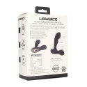 Vibrating and Tapping Silicone Prostate Massager with Ball Stimulator - Black