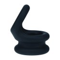 Wide Double O Silicone Cockring - S - Black