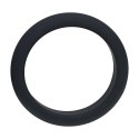 Wide O Silicone Cockring - L - 42mm - Black