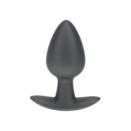 Smooth Silicone Anal Plug - Medium - 3.1 / 7,9 cm - Gunmetal
