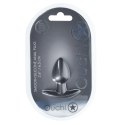 Korek analny silikonowy Small 6,5 cm Gunmetal – elegancki plug