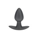 Korek analny silikonowy Small 6,5 cm Gunmetal – elegancki plug