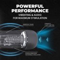 SonicPull - Suction and Vibration Masturbator Pump - Multimedia Enhanced - Gun Metal