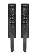 Anonymo handcuffs, PU leather, black, 26.5 cm